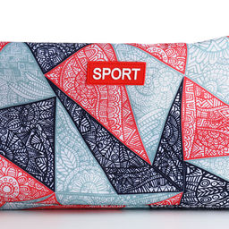 Сумка спортивная на молнии TEXTURA, боковой карман-сетка, регулируемый ремень, средний размер, красная