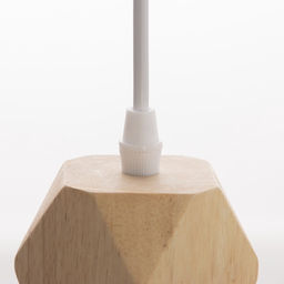 Светильник подвесной «Клауд» многогранник 1×40 Вт Е27 белый 5×6.5×95 см