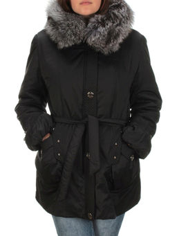 2012 BLACK Куртка зимняя женская с подстежкой (натуральный мех)