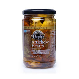 Артишоки в масле с сушеными томатами и маслинами Каламата 290г стекло