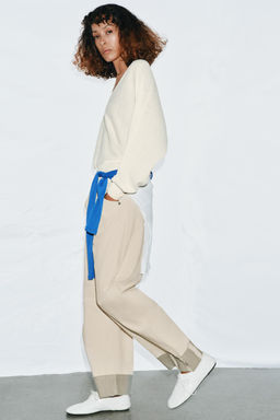 JERSEY PUNTO ESCOTE PICO / Blanco - Zara фото 6