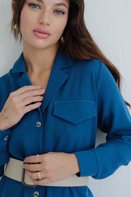 Платье-рубашка с английским воротником - Martichelli фото 13