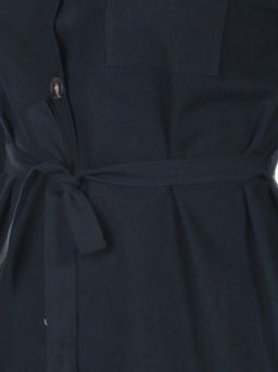 803 BLACK Платье хлопковое с воротником Fashion