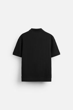 TEXTURED POLO SHIRT WITH RIBBED TRIMS - Zara фото 51