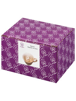 Кружка 300 мл 14*10*7,5 см Царевна-лягушка с фигуркой внутри, белый с золотом, фарфор - Elan gallery фото 7