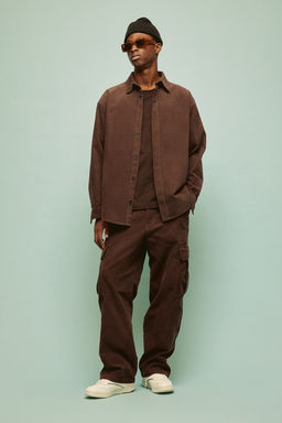 Camisa de pana Loose Fit - H&m фото 2