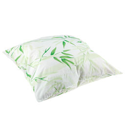 Подушка для сна 60х60см "Бамбук", "Оптима" силиконизированное волокно высшего сорта, полиэстер 100%, вес 0,8кг, чехол - тик 90г/м2, несъемный, внутренний чехол нетканное полотно (полиэстер 100%), упаковка п/э пресс, "Домашняя мода" (Россия)