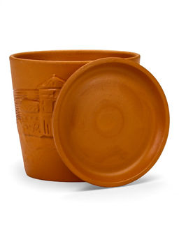 Горшок цветочный с поддоном 1,45 л, d15/h14 см терр-т керамика, "Голландия" (М)