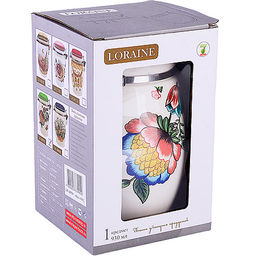 30791 Банка для сыпучих продуктов 930мл Летний букет доломит LR (х24) - Mayer&boch фото 4