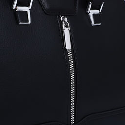 Сумка тоут на молнии, наружный карман, длинный ремень, цвет чёрный - Simaland фото 4