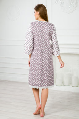 Ночная сорочка женская из футера Капучино сердца - Амадэль фото 13