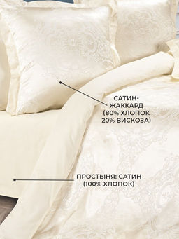 Постельное белье Нимфа Семейный + 4 наволочки - Ecotex фото 6