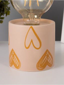 Светильник Цилиндр большие сердца LED 2хАА 8.5?8.5?17 см