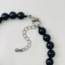Браслет из черного Турмалина "Шерл" 18 см +