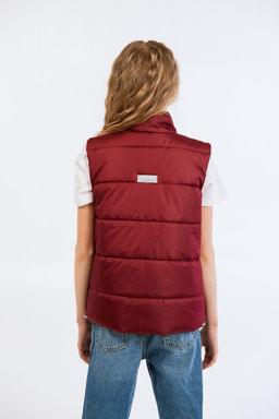 Жилет для девочки "Смайл" бордо