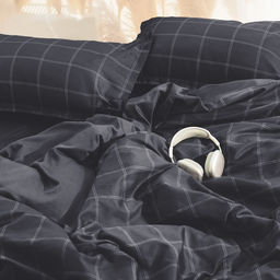 Постельное бельё Этель 2 сп Cage: graphite, 175х215 см, 200х215 см, 50х70+3 см-2 шт, мако-сатин, 114г/м2  фото 7