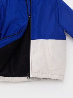 Kap??onlu Uzun Kollu Renk Bloklu Erkek Bebek Mont - Waikiki фото 3