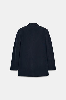 OVERSIZE DOUBLE-BREASTED PINSTRIPE BLAZER - Zara фото 8