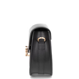 CZ17230 black  женская кожаная сумка "кросс-боди" Barcelo Biagi