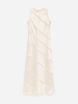 Vestido de sat?n con volantes - H&m фото 2