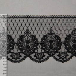 Кружево Gamma сетка 155 мм GKM-15503 в пакете 10 м 0.2 Турция TL002BL черный