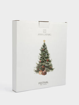 Блюдо, 23х20 см, керамика, зеленое, Елка с подарками, Festival - Anna lafarg фото 6