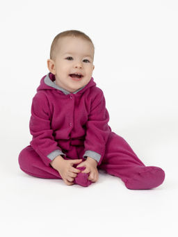 Комбинезон ясельный флисовый фуксия - Утенок фото 19