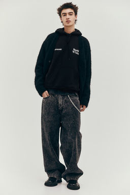 Sudadera con capucha y estampado Loose Fit - H&m фото 3