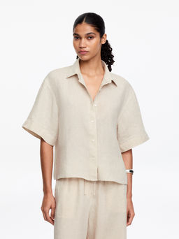 Camisa de lino holgada - H&m фото 3