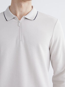 Polo Yaka Uzun Kollu Erkek Ti??rt