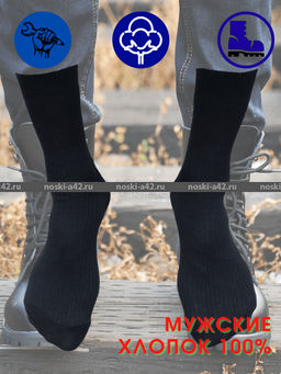 Цена за 10 пар. Пирамида носки мужские М-10 черные 29  фото 7