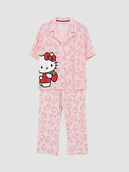 Hello Kitty Bask?l? Kad?n Pijama Tak?m