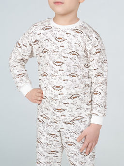 Пижама детская молочнаяжирафы