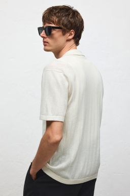 Camisa resort en mezcla de lino Regular Fit - H&m фото 8