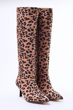 Leopar Bask_l_ _nce Topuklu Kahverengi Kad_n _izme TAKAW25CZ00017 - Trendyolmilla фото 3