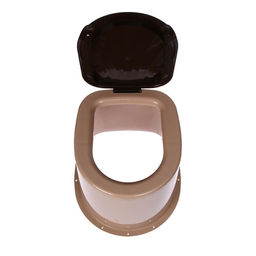 Туалет дачный, h=58 см, без дна, с отверстиями для крепления к полу, бежевый