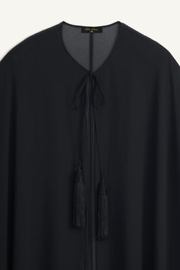 LONG TASSELLED CAPE X KATE MOSS - Zara фото 3