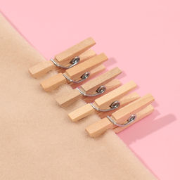 Цена за 3 шт. Прищепки для шитья, 2.5×0.8 см, 50 шт., бежевые