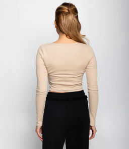Кроп-Топ #КТ1121 (3), бежевый