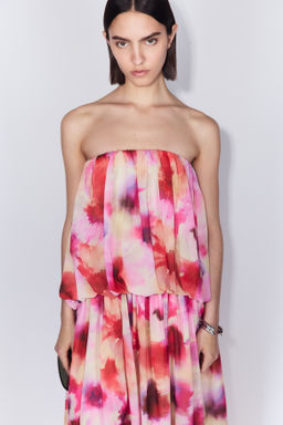 Vestido bandeau de gasa - H&m фото 4