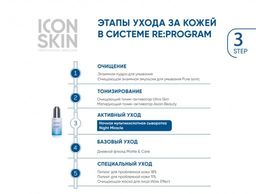 Сыворотка-пилинг для лица ночная с комплексом AHA + PHA + BHA кислотами. Комбинированная, жирная и п - Icon skin фото 6