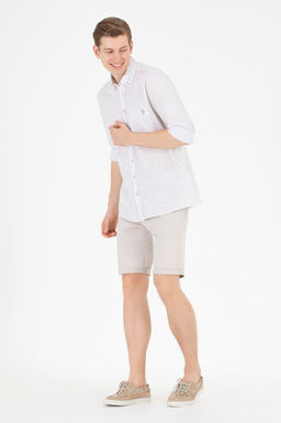 U. S. Polo Assn Мужская рубашка с длинным рукавом Stone - U.s. polo assn фото 4