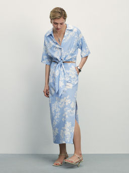 Юбка миди из хлопка / Zarina  фото 6