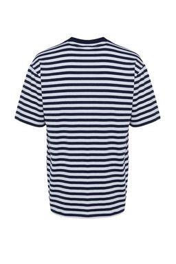TRENDYOL MAN Siyah Oversize/Genis Kesim Cizgili K?sa Kol T-Shirt TMNSS20TS0511 - Trendyolmilla фото 8