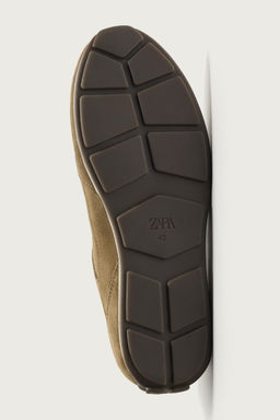 ZAPATILLA PIEL CASUAL / Marr?n Arena - Zara фото 4