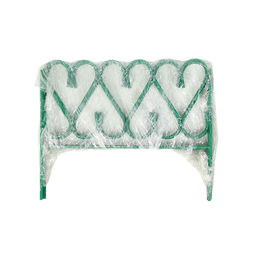 Ограждение декоративное, 54×340 см, 5 секций, металл, зелёное, «Изящный»