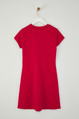 TRENDYOLMILLA Siyah A Line/Can Kesim Midi Orme Elbise TWOSS25EL00781