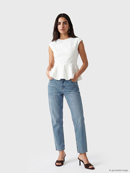 Mom Fit Kad?n Jean Pantolon
