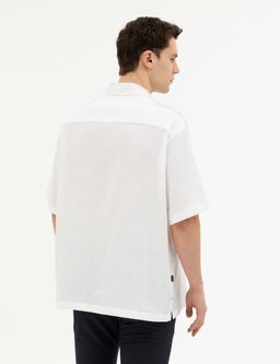 Beyaz Oversize K_sa Kollu G_mlek