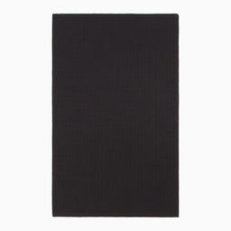 Полотенце Доляна цв. черный 35х60 см, 100% хл., крупная вафля 220 г/м2  фото 2
